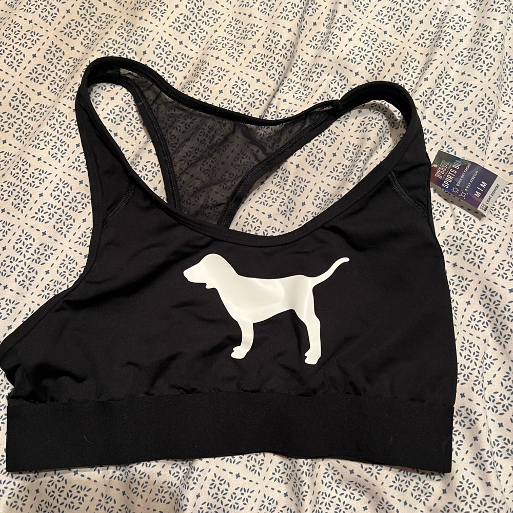 PINK sports bra- brand new with tags- Size medium